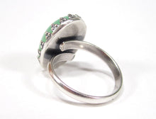 Charger l&#39;image dans la galerie, Bague en pierre de lune verte faite à la main à Cologne
