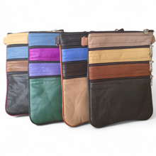 Charger l'image dans la galerie, Sac bandoulière en cuir multicolore
