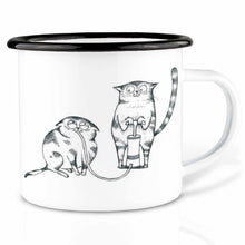Charger l'image dans la galerie, Tasse émaillée – Pompe à chat à hélium: 300 ml
