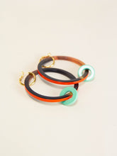 Charger l'image dans la galerie, Boucles d'oreilles Cime orange-vert
