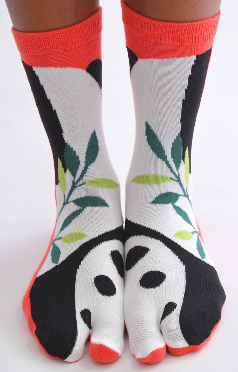 Chaussettes Tabis Panda Abstrait