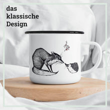 Charger l'image dans la galerie, Tasse émaillée – Renard &amp; Hérisson: 300 ml
