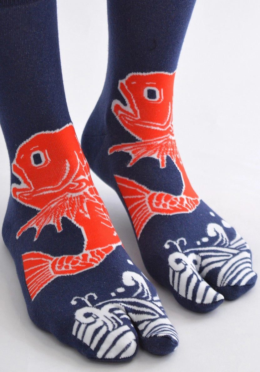 Chaussettes Tabis Carpes Koi coton