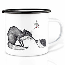 Charger l'image dans la galerie, Tasse émaillée – Renard &amp; Hérisson: 300 ml
