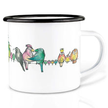 Charger l'image dans la galerie, Tasse émaillée – Parade d'oiseaux: 300 ml
