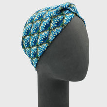 Charger l&#39;image dans la galerie, Turban Bandeau Art Nouveau Bleu
