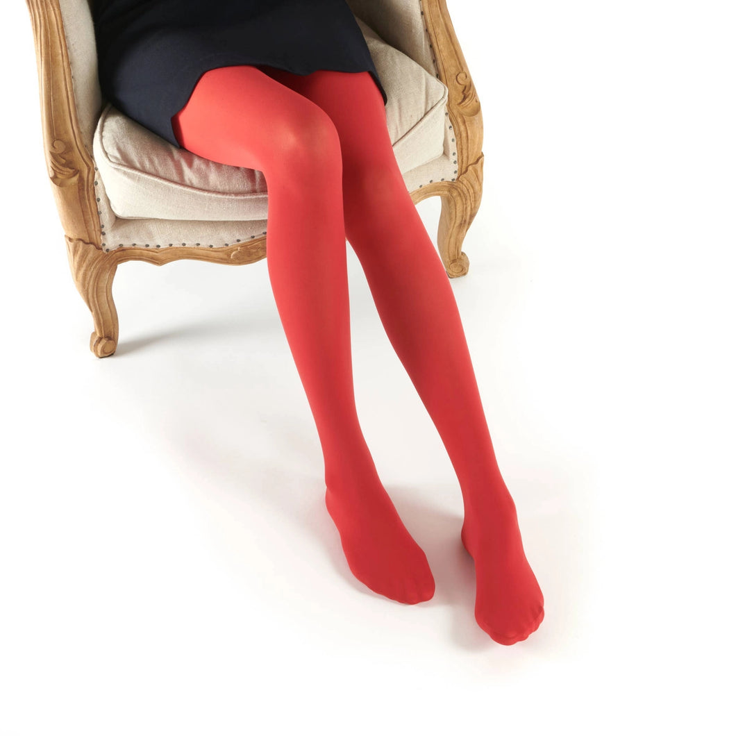 Collant 50 Deniers Opaques Coloris Rouge