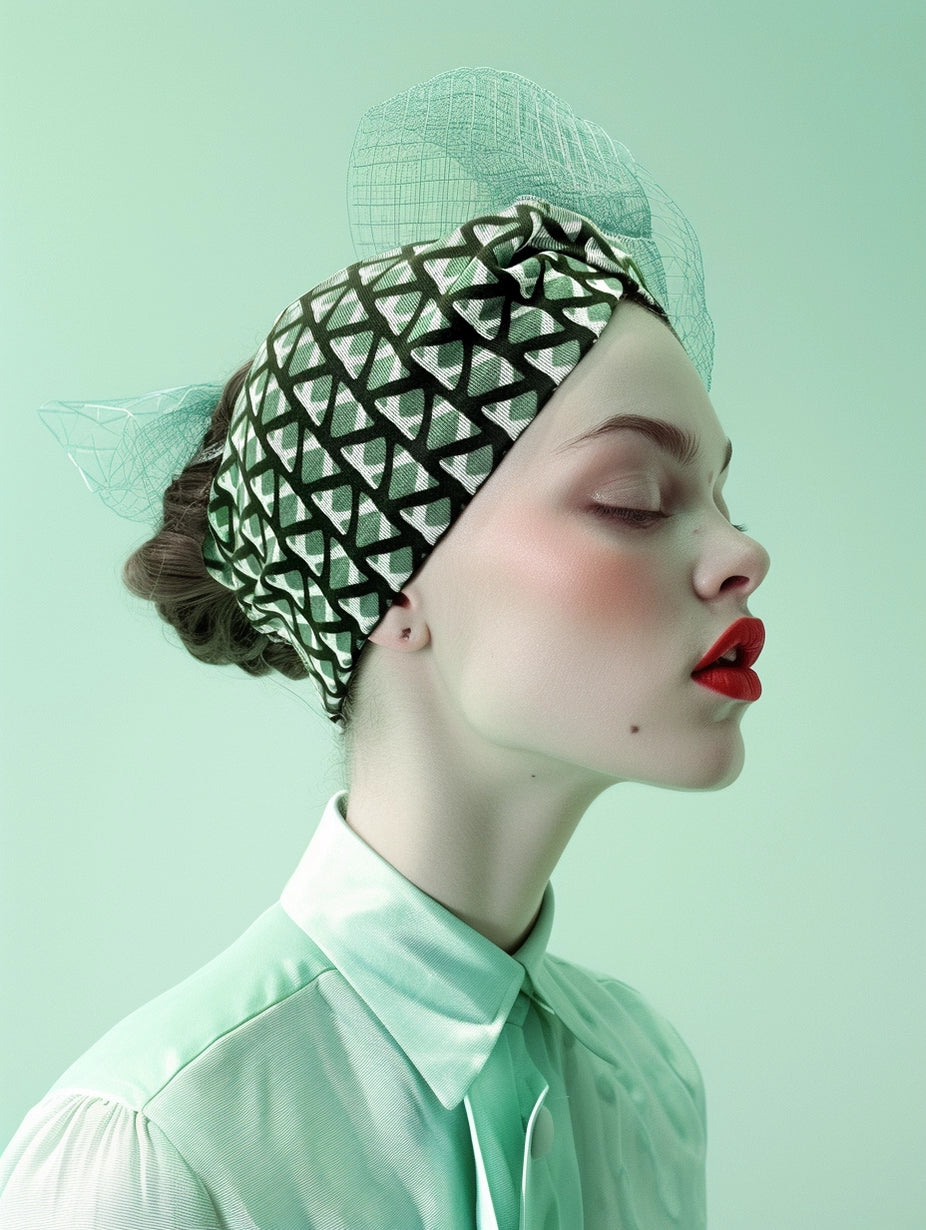 Turban Bandeau Vert Ponte Jersey