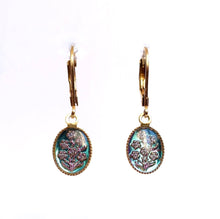 Charger l'image dans la galerie, Boucles d'oreilles violettes vintage
