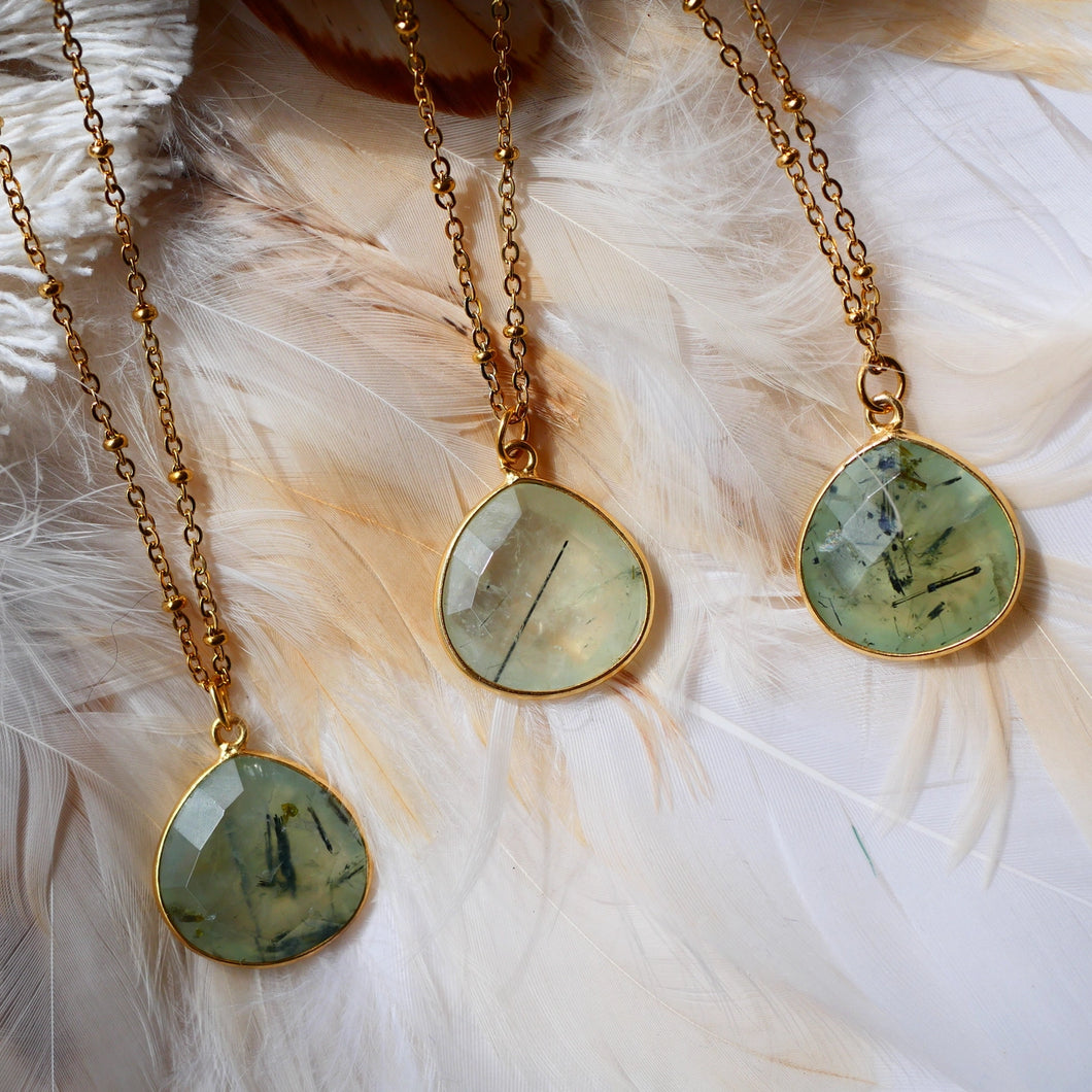 COLLIER JUSTINE PRÉHNITE