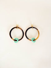 Charger l'image dans la galerie, Boucles d'oreilles Cime orange-vert
