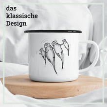 Charger l'image dans la galerie, Tasse émaillée – Les Loutres: 300 ml

