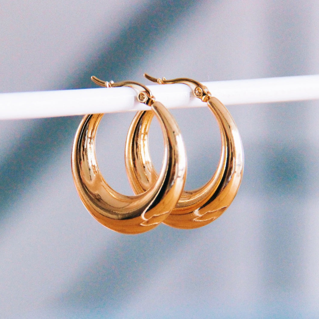 Stainless Steel Creole Gold