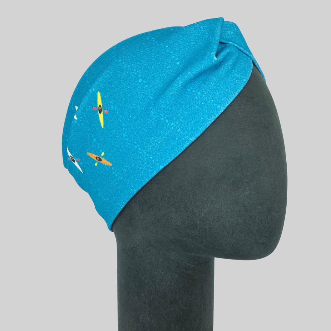 Bandeau Kayak Jersey Bleu