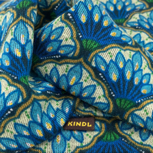 Charger l'image dans la galerie, Bandeau Twist Art Déco Bleu Ponte Jersey
