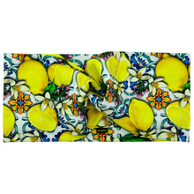 Charger l'image dans la galerie, Bandeau en jersey de coton avec motif citron
