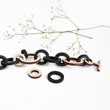 Charger l&#39;image dans la galerie, Bracelet Halo Beige-Noir
