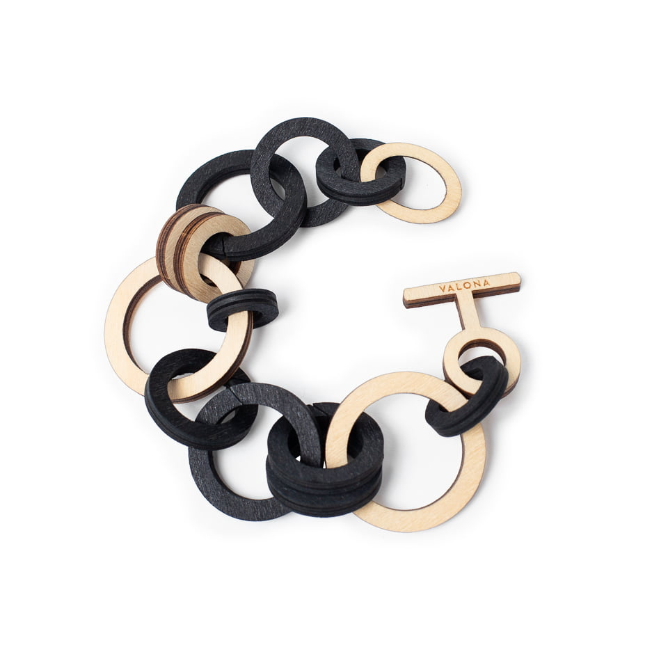 Bracelet Halo Beige-Noir