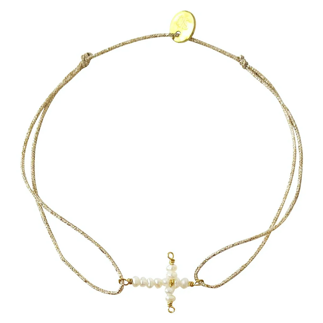 Bracelet croix mini perles Eden