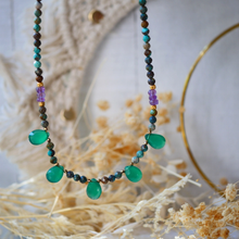 Charger l&#39;image dans la galerie, COLLIER CHANDI ONYX VERT
