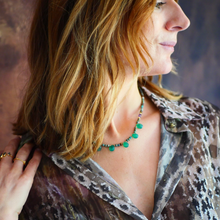 Charger l&#39;image dans la galerie, COLLIER CHANDI ONYX VERT
