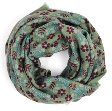 Charger l&#39;image dans la galerie, Carré Laine Agata Kaki
