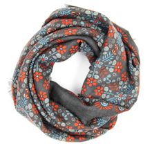 Charger l&#39;image dans la galerie, Carré Laine Agata Marron
