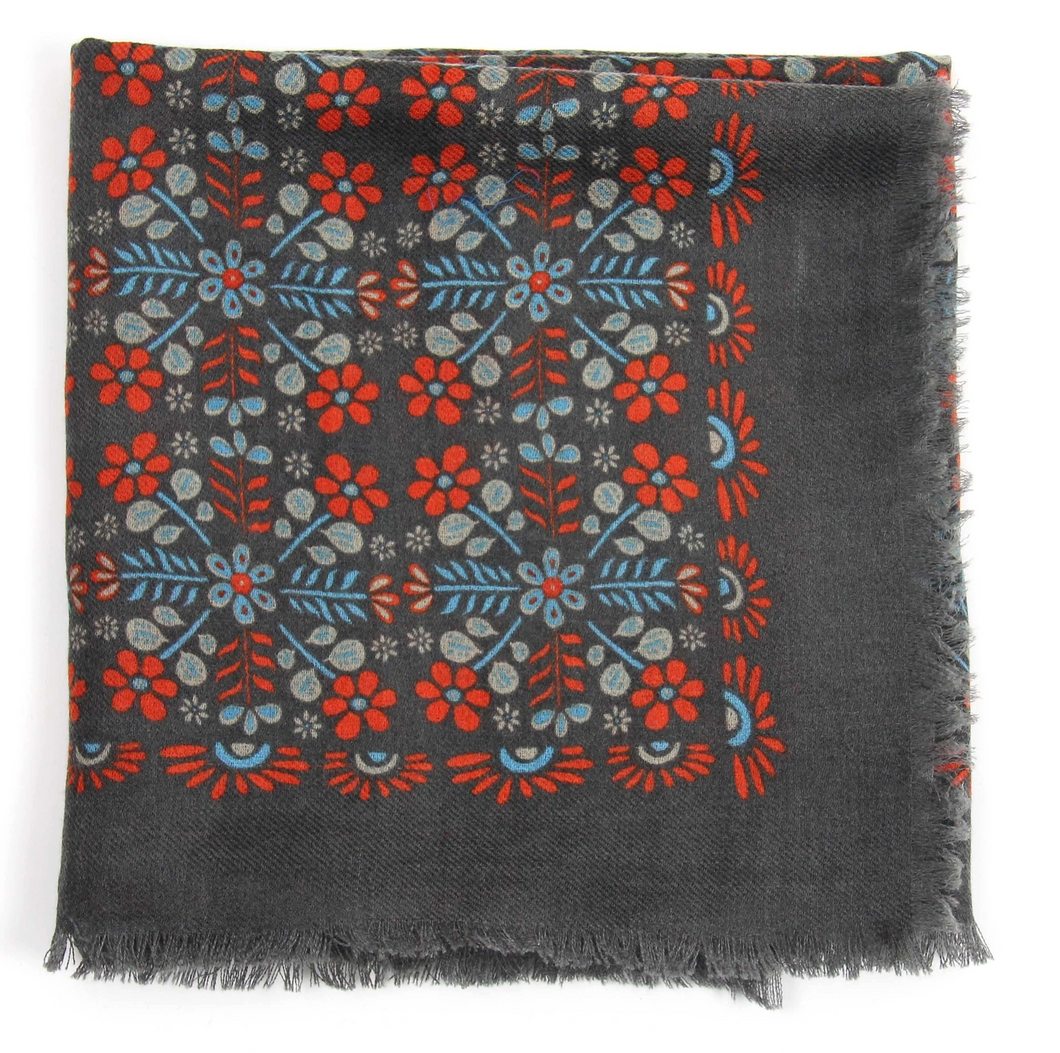 Carré Laine Agata Marron