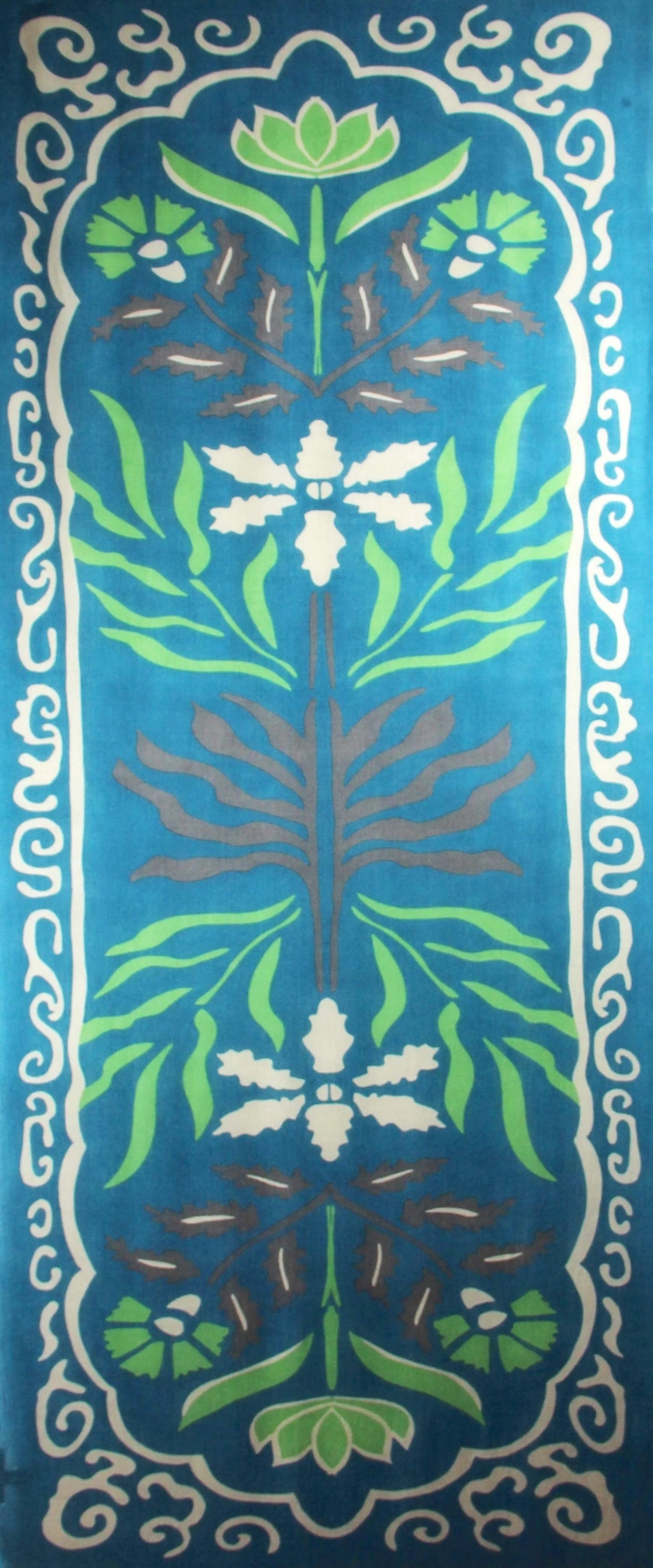 Echarpe Laine Indira Bleu