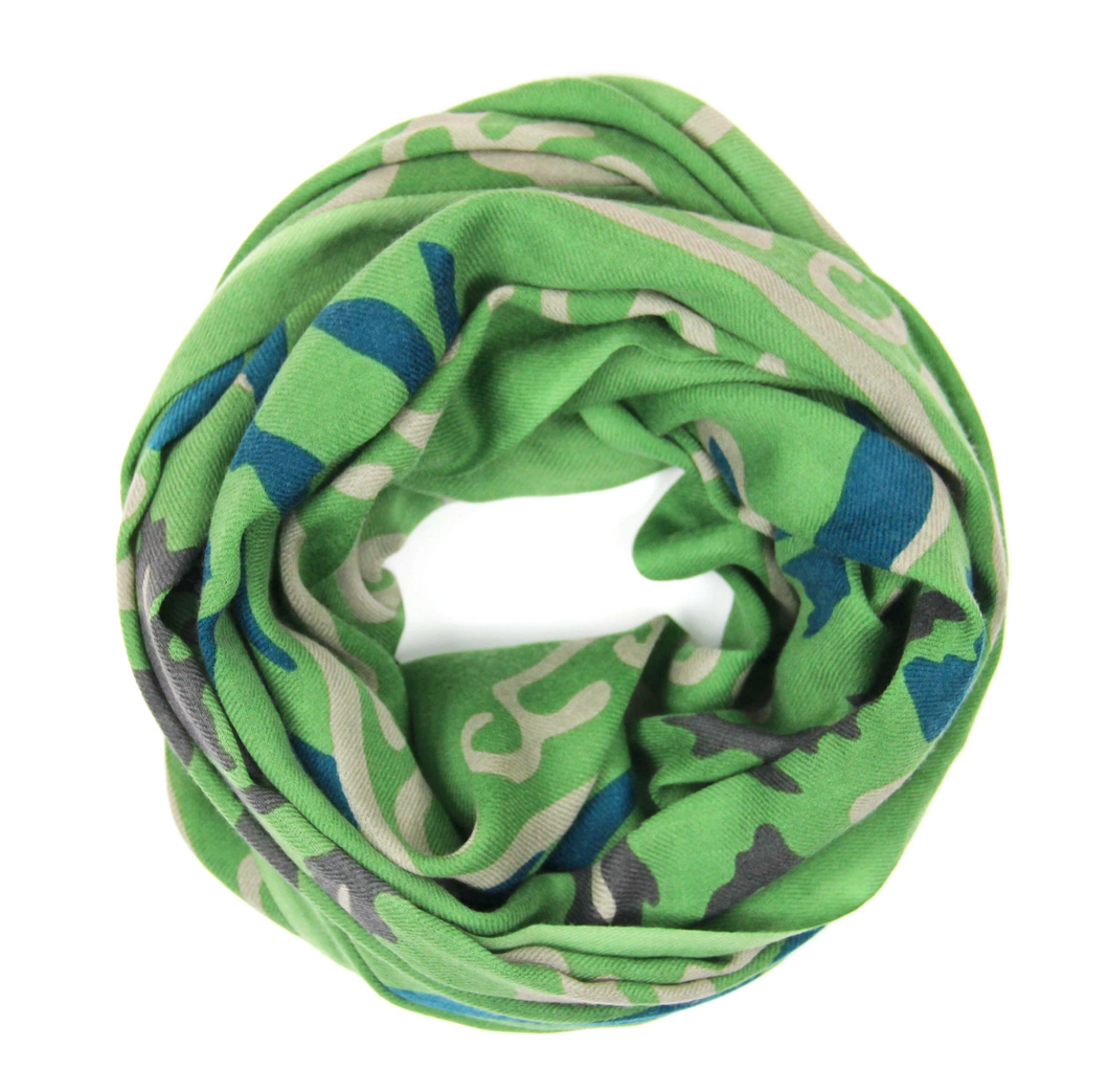 Echarpe Laine Indira Vert