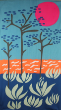 Charger l&#39;image dans la galerie, Foulard Coton Bio Cap Breton marine Navy
