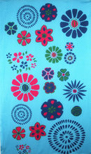 Charger l'image dans la galerie, Foulard Coton Bio Ichimatsu Bleu
