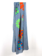 Charger l'image dans la galerie, Foulard Coton Bio Ichimatsu Orange
