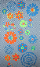 Charger l'image dans la galerie, Foulard Coton Bio Ichimatsu Orange

