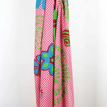 Charger l'image dans la galerie, Foulard Coton Bio Ichimatsu Rose
