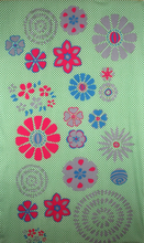 Charger l'image dans la galerie, Foulard Coton Bio Ichimatsu Vert

