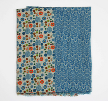 Charger l'image dans la galerie, Foulard Coton Bio Kohana Bleu
