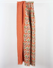 Charger l'image dans la galerie, Foulard Coton Bio Kohana Fuchsia Orange

