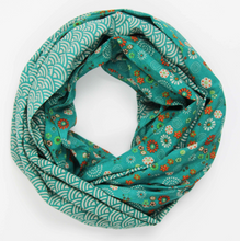 Charger l'image dans la galerie, Foulard Coton Bio Kohana Turquoise
