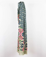 Charger l'image dans la galerie, Foulard Coton Bio Medicis Bleu
