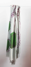 Charger l&#39;image dans la galerie, Foulard Coton Bio Mekong Prune Purple
