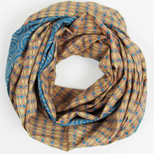 Charger l'image dans la galerie, Foulard Coton Bio Pivoine Bleu
