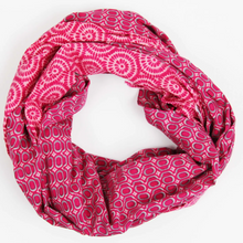 Charger l'image dans la galerie, Foulard Coton Bio Pivoine Fuchsia

