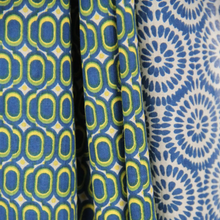 Charger l'image dans la galerie, Foulard Coton Bio Pivoine Marine
