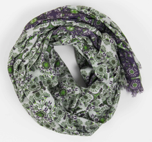 Charger l&#39;image dans la galerie, Foulard Coton Bio Tetouan Prune Purple
