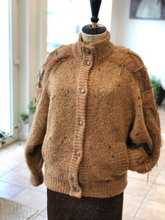 Charger l&#39;image dans la galerie, Cardigan vintage en mohair &amp; laine GRANDI &amp; S – pièce collector
