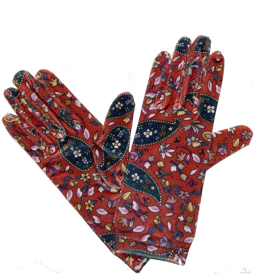 Gants Femme Velours Imprimé Pakina