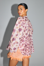Charger l&#39;image dans la galerie, La Chemise Paola, imprimé bloom fall fabriquée en Italie
