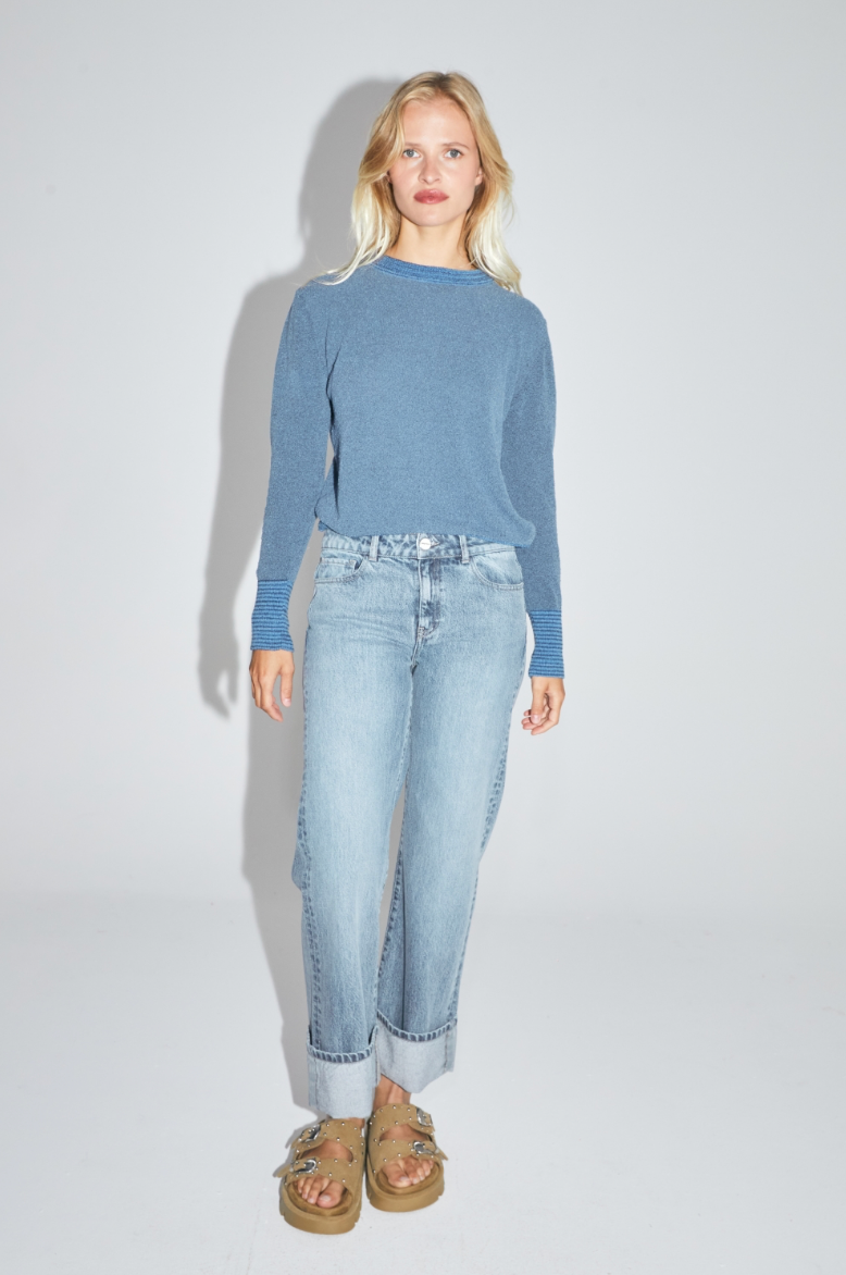 Le Denim Kate straight blue fabriqué au Portugal