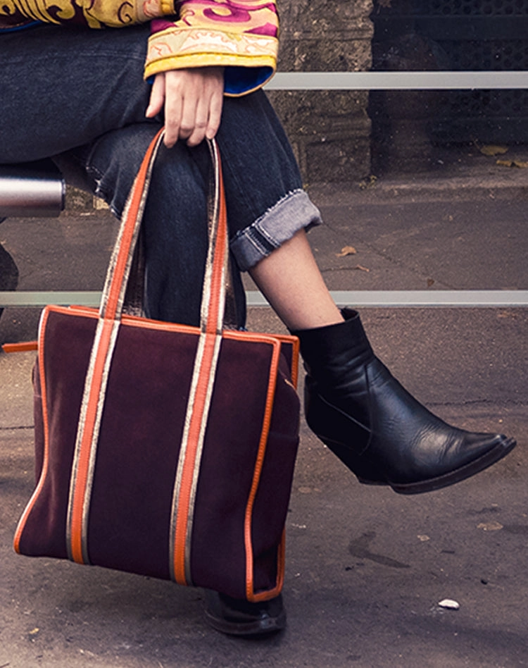 Sac Cabas Hairon Burgundi